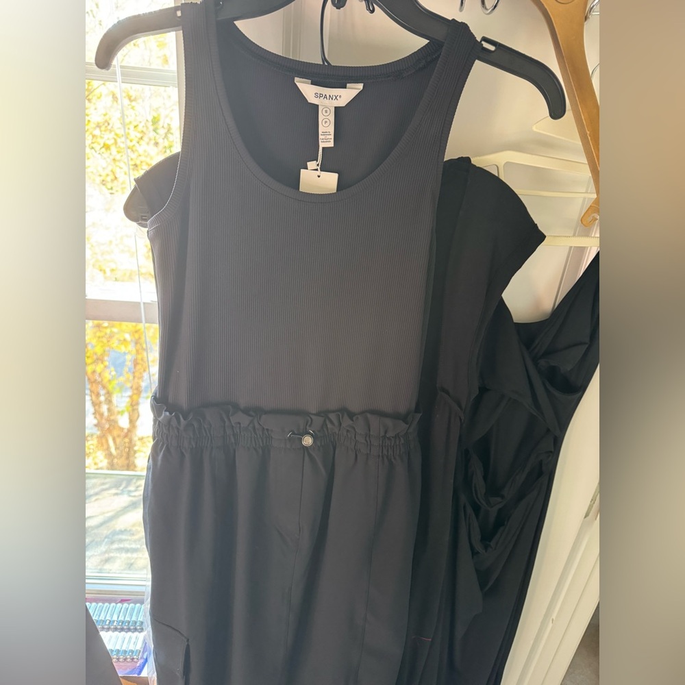 SPANX Sleeveless Black Maxi Dress
